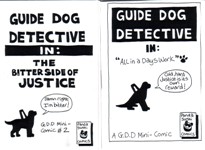 Cover of Guide Dog Detective mini comics #1 and 2