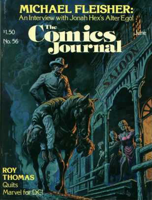 Comics Journal Cover of Hex on a horse