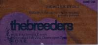 Ticket for The Breeders in Christchurch