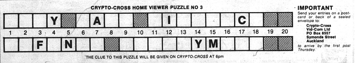 Puzzle from Listener